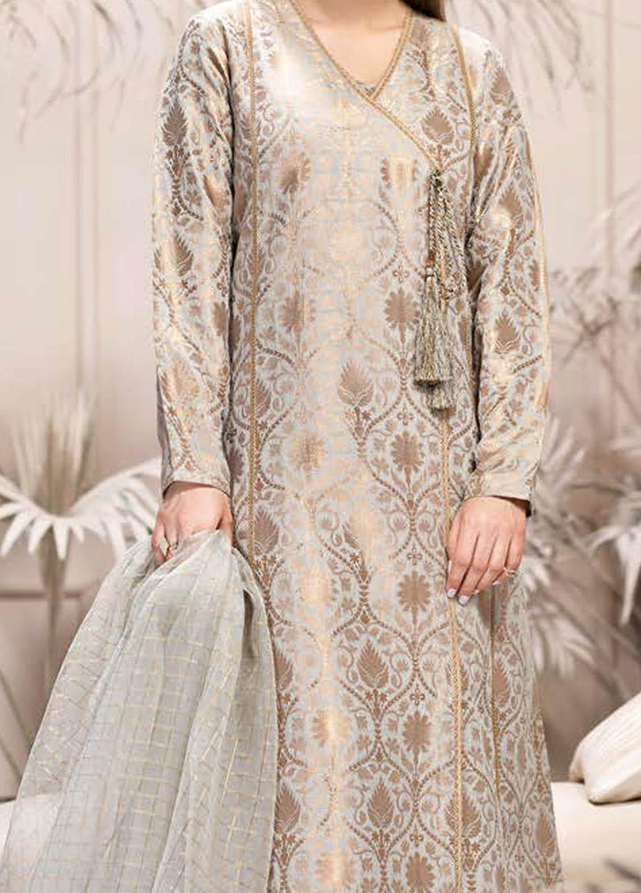 LimeLight Printed Jacquard Suits Unstitched 2 Piece LL21S U-1098 GREY - Summer Collection