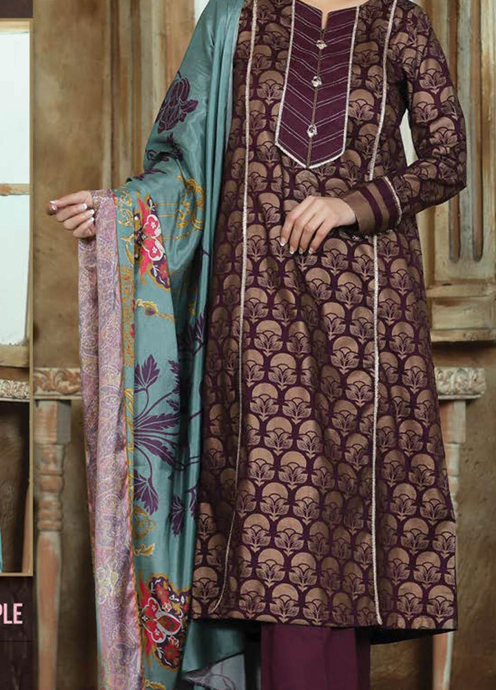 LimeLight Printed Lawn Suits Unstitched 2 Piece LL21S U-1137 PURPLE - Summer Collection