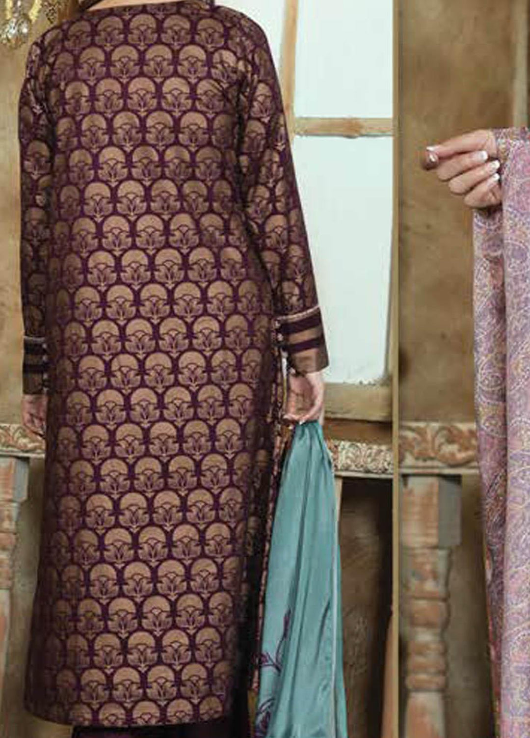 LimeLight Printed Lawn Suits Unstitched 2 Piece LL21S U-1137 PURPLE - Summer Collection