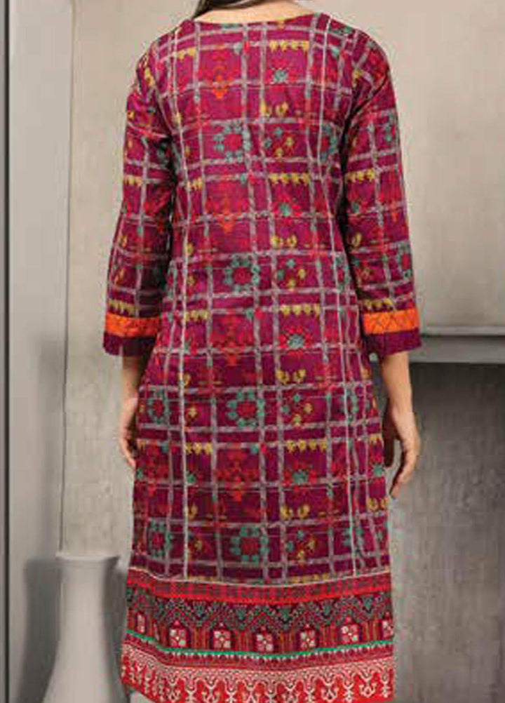 LimeLight Printed Lawn  Unstitched Kurties LL21S U-1145 PURPLE - Summer Collection