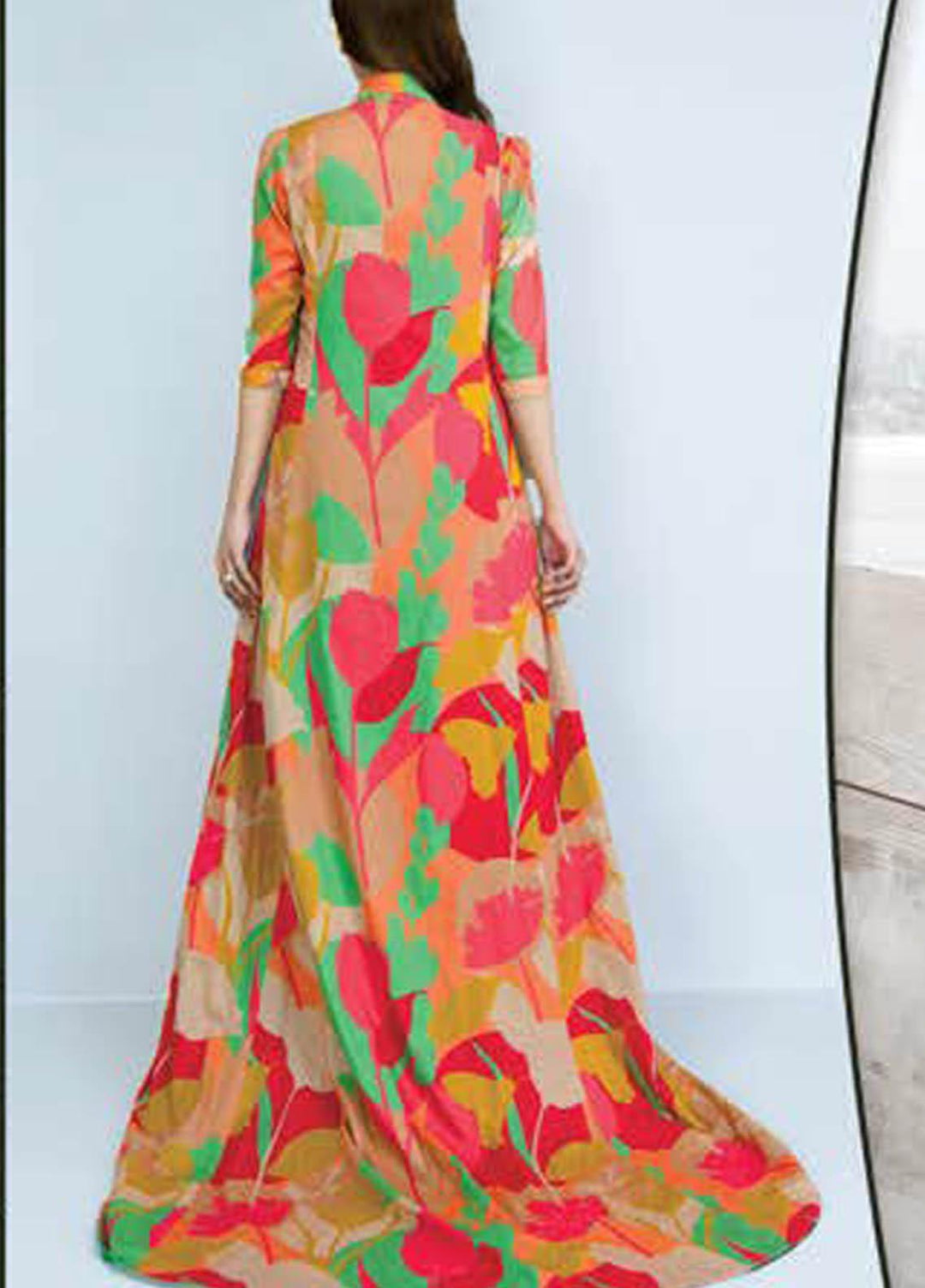 LimeLight Printed Lawn  Unstitched Kurties LL21S U-1146 POWDER PINK - Summer Collection