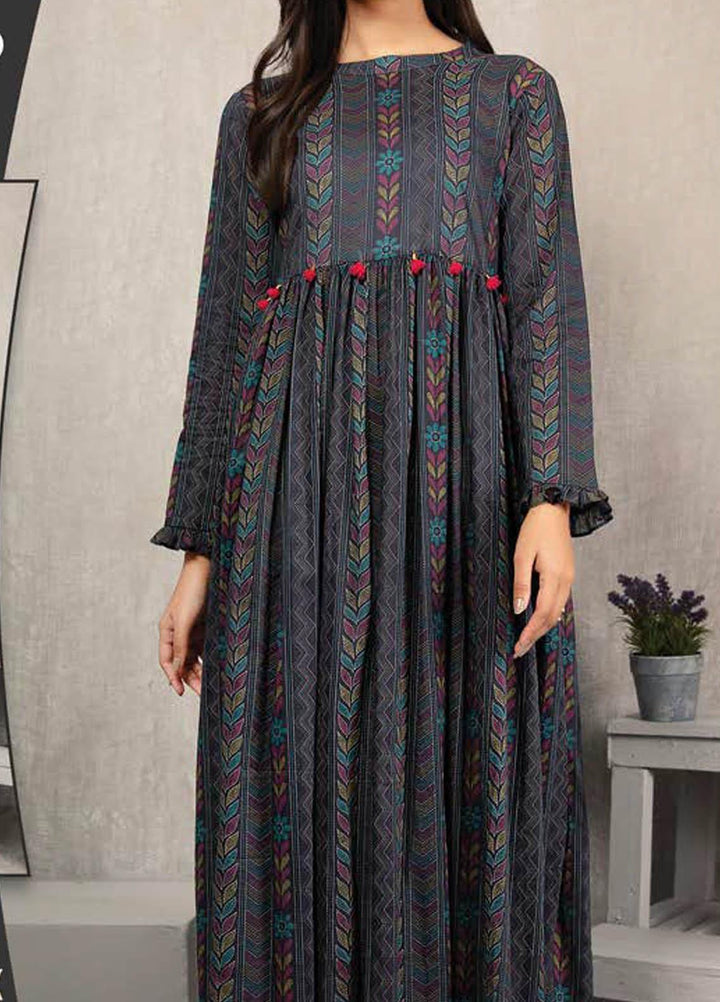 LimeLight Printed Lawn  Unstitched Kurties LL21S U-1149 BLACK - Summer Collection