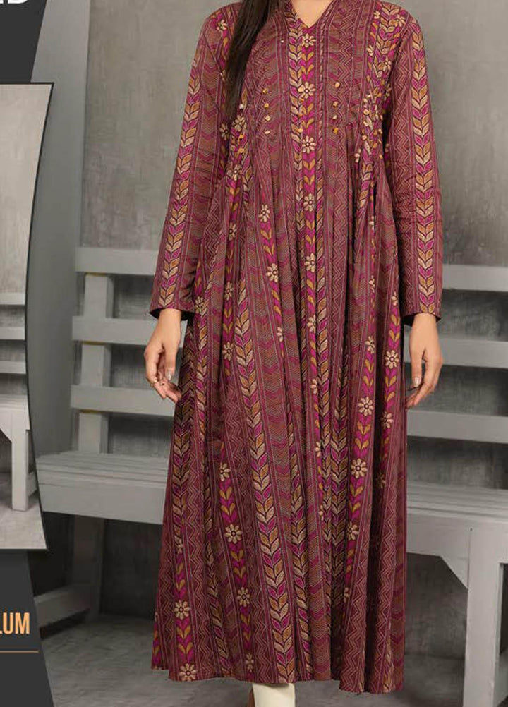 LimeLight Printed Lawn  Unstitched Kurties LL21S U-1149 PLUM - Summer Collection