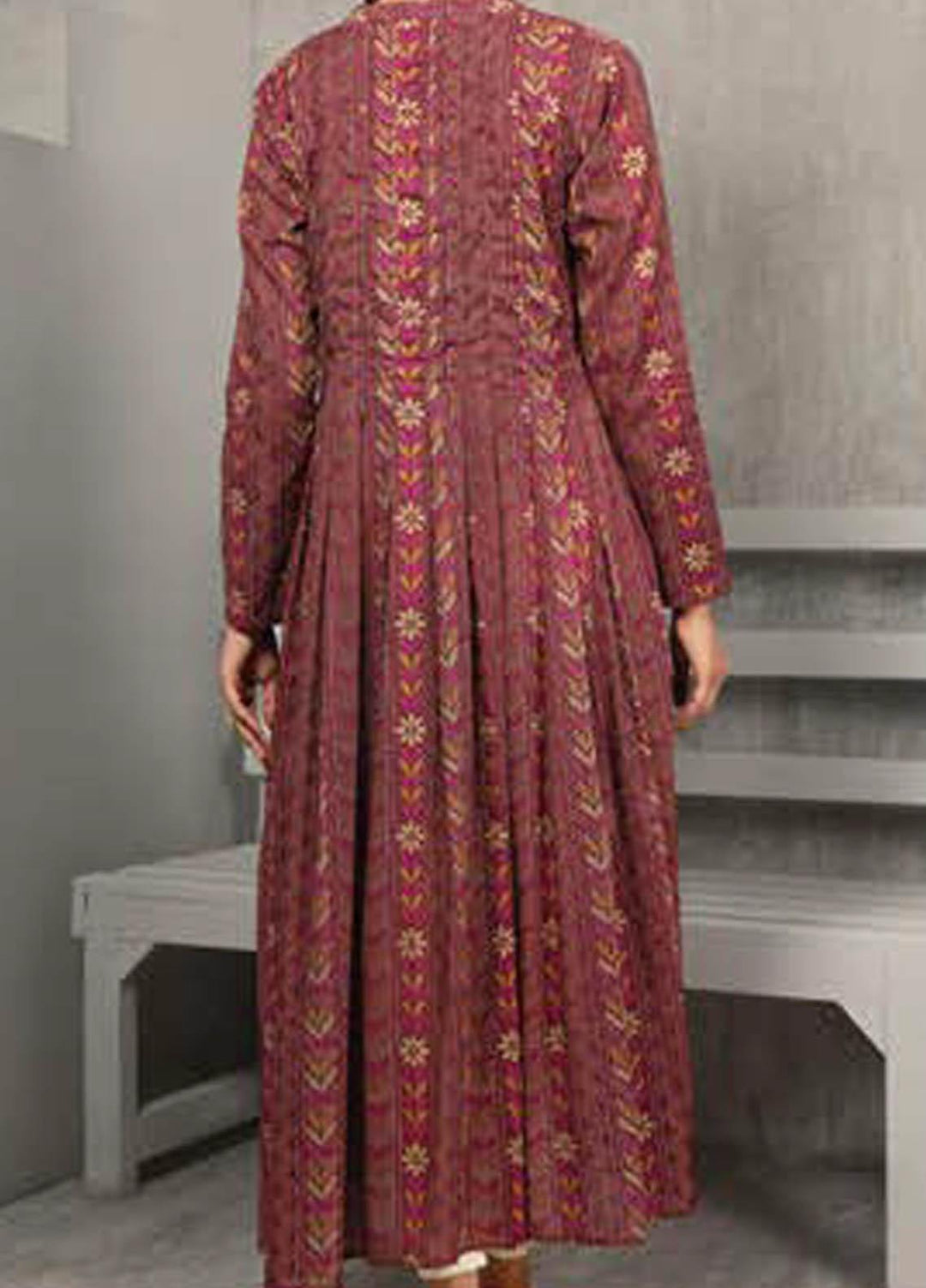 LimeLight Printed Lawn  Unstitched Kurties LL21S U-1149 PLUM - Summer Collection