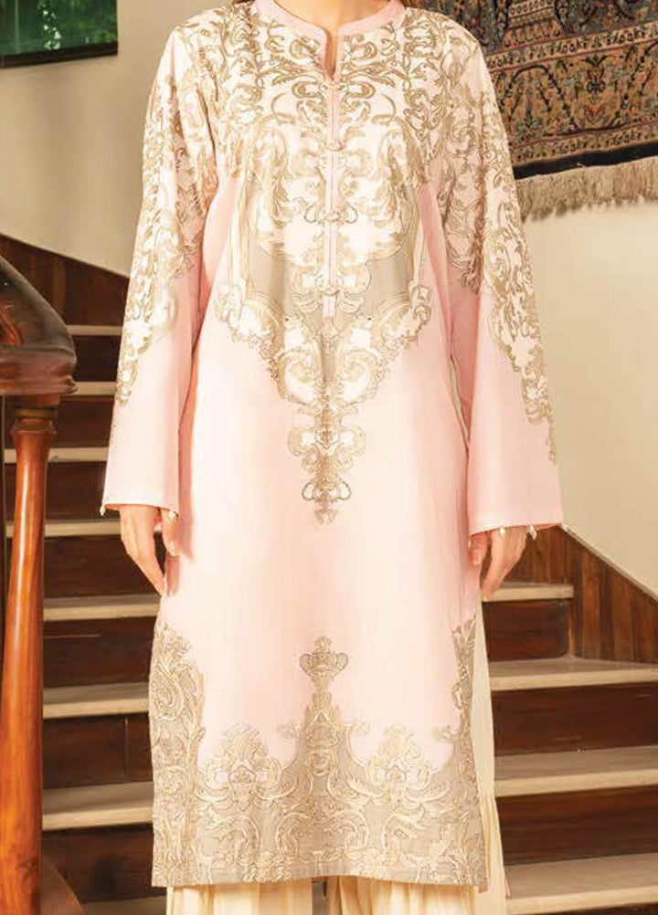 LimeLight Printed Lawn  Unstitched Kurties LL21S U-1173 PINK - Summer Collection