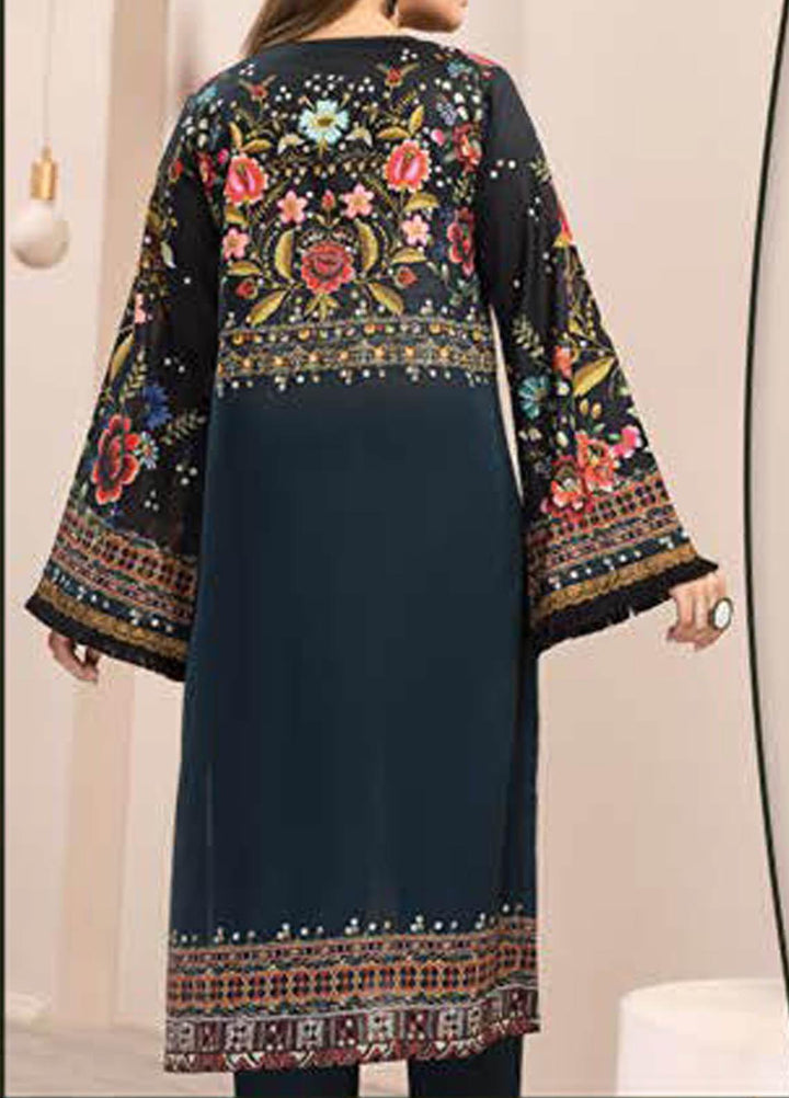 LimeLight Printed Lawn  Unstitched Kurties LL21S U-1189 BLACK - Summer Collection