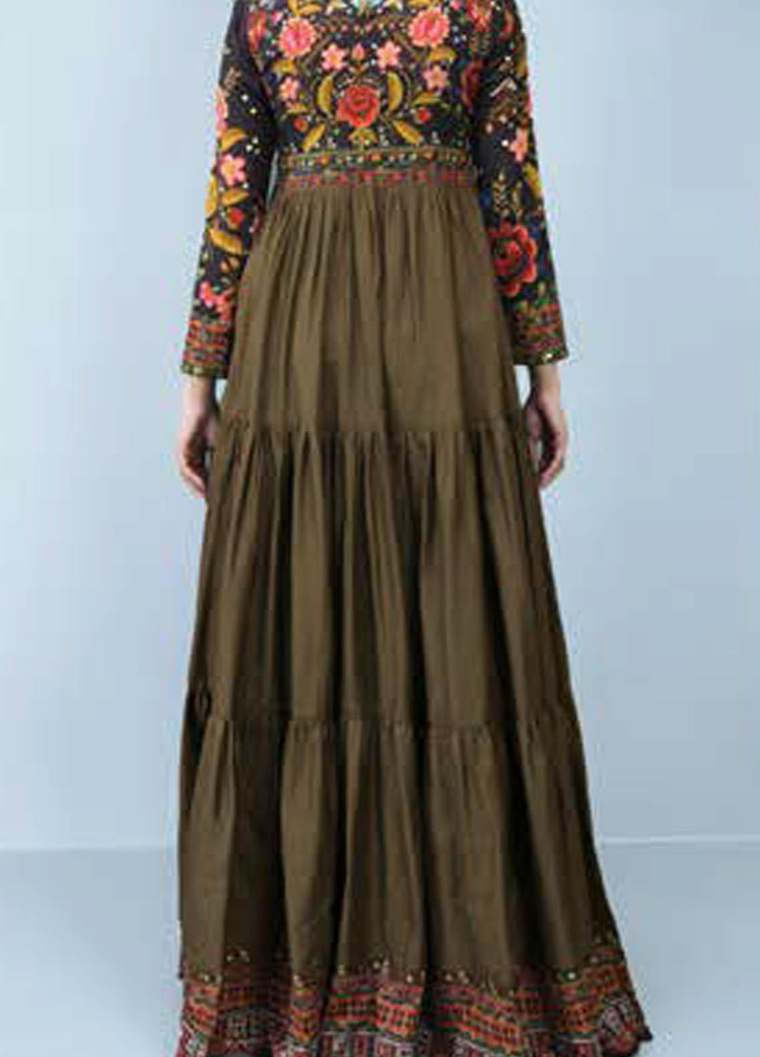 LimeLight Printed Lawn  Unstitched Kurties LL21S U-1189 MAROON - Summer Collection