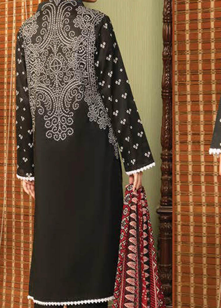 LimeLight Printed Lawn Suits Unstitched 2 Piece LL21S U-1196 BLACK - Summer Collection