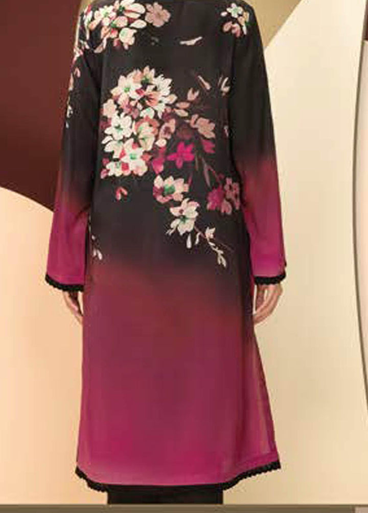 LimeLight Printed Silk  Unstitched Kurties LL21S U-1208 RED - Summer Collection