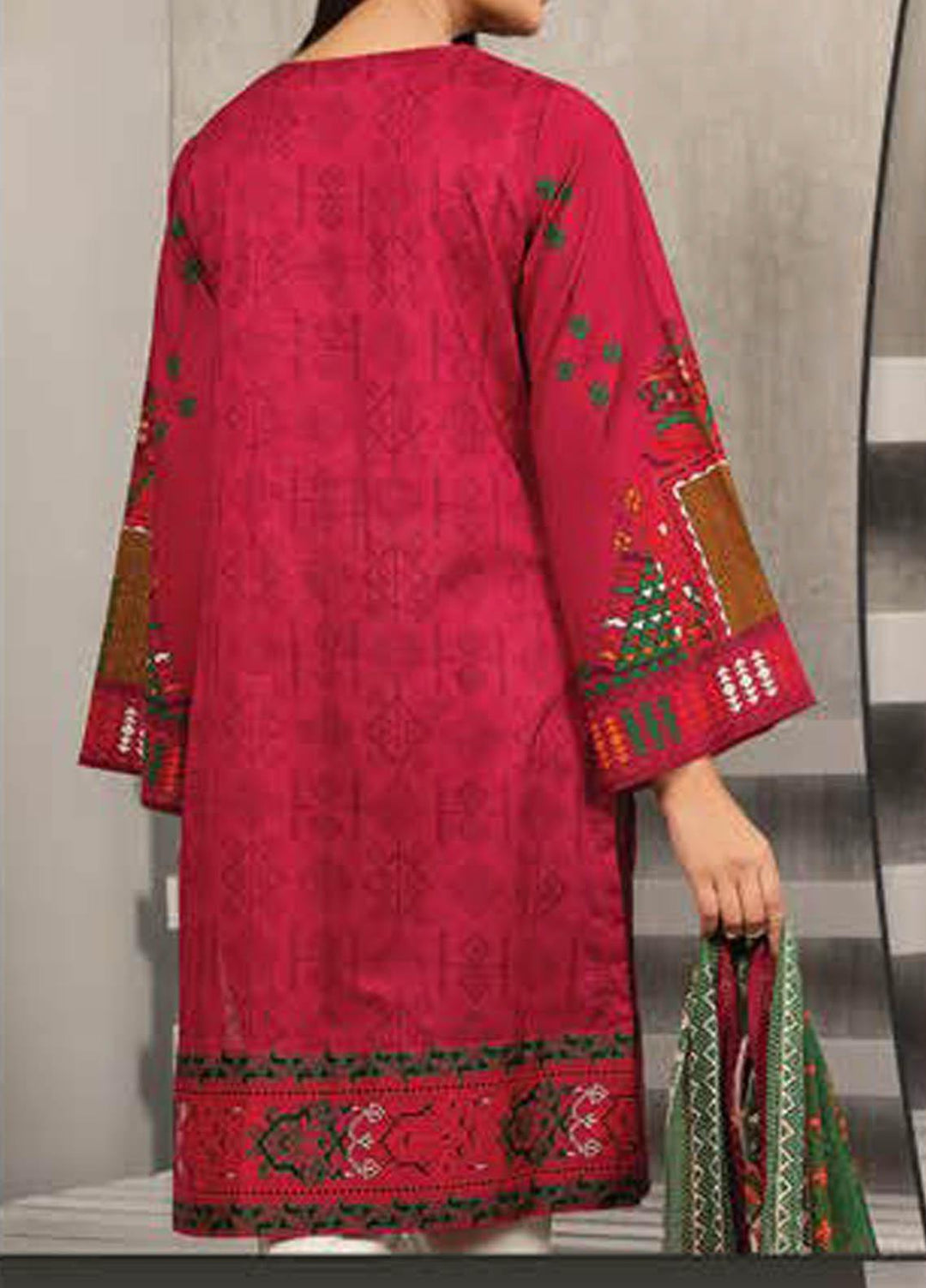 LimeLight Printed Lawn Suits Unstitched 2 Piece LL21S U-1289 GREEN - Summer Collection
