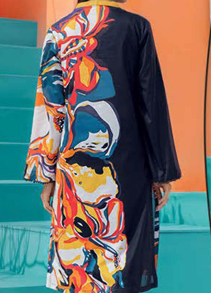 LimeLight Printed Lawn  Unstitched Kurties LL21S U-1395 BLACK - Summer Collection