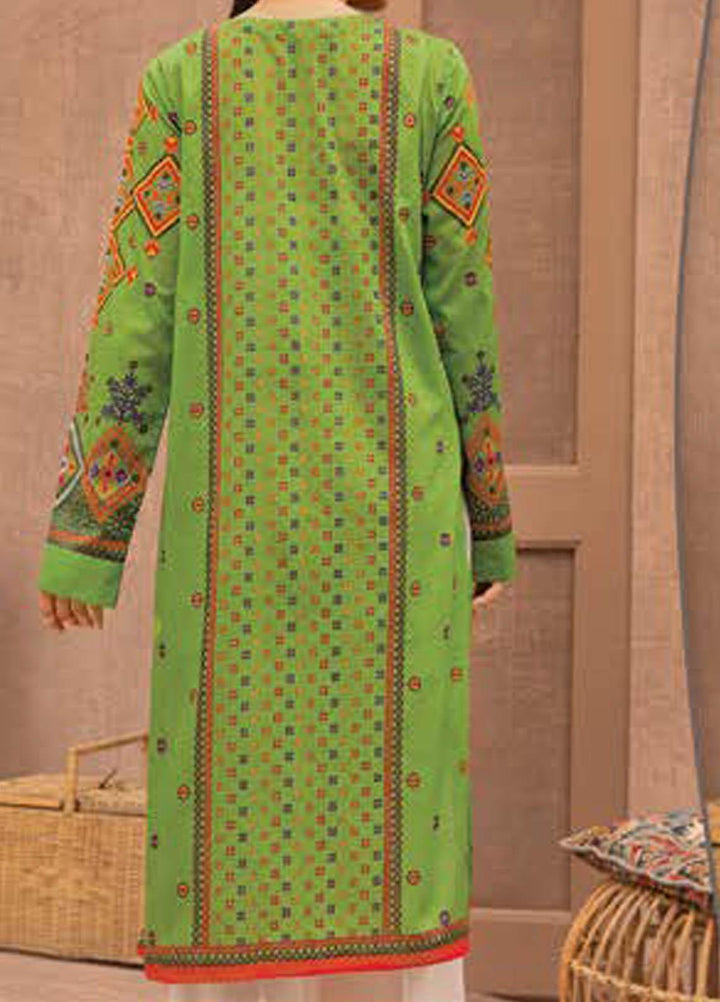 LimeLight Printed Lawn  Unstitched Kurties LL21S U-1397 GREEN - Summer Collection