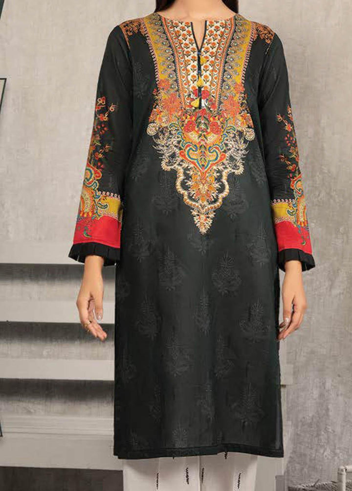 LimeLight Printed Lawn Suits Unstitched 2 Piece LL21S U-1440 BLACK - Summer Collection