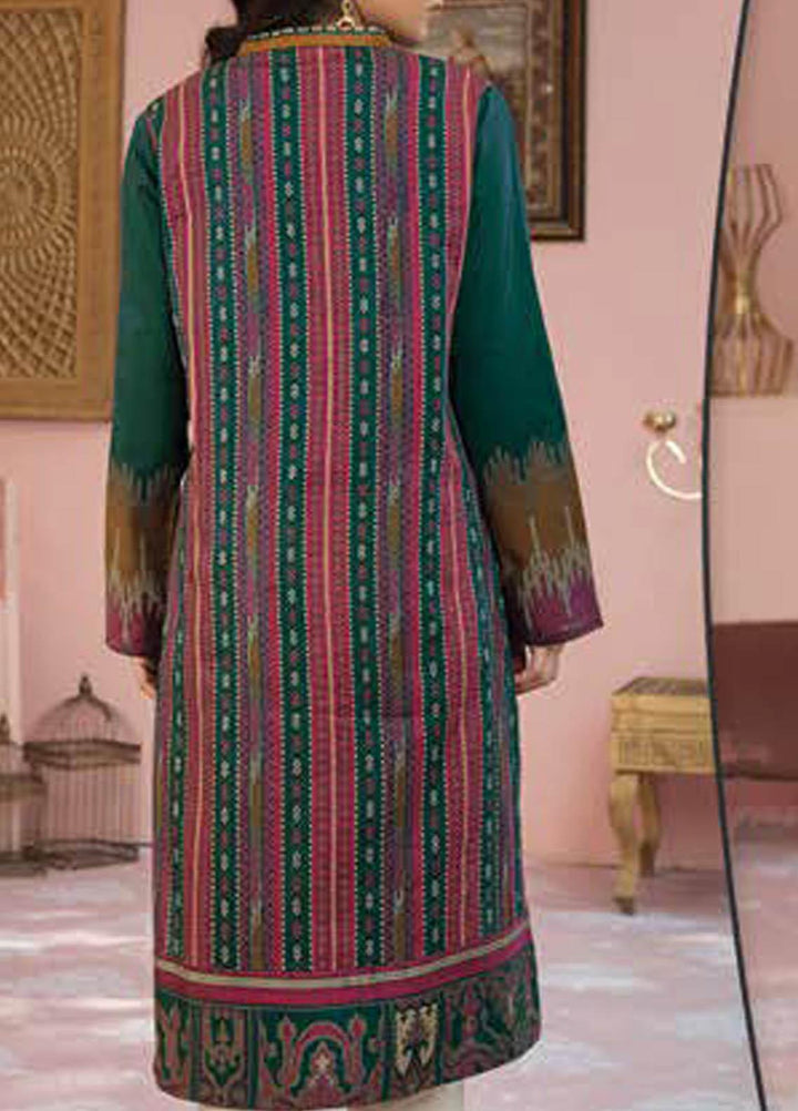 LimeLight Printed Lawn  Unstitched Kurties LL21S U-1487 GREEN - Summer Collection
