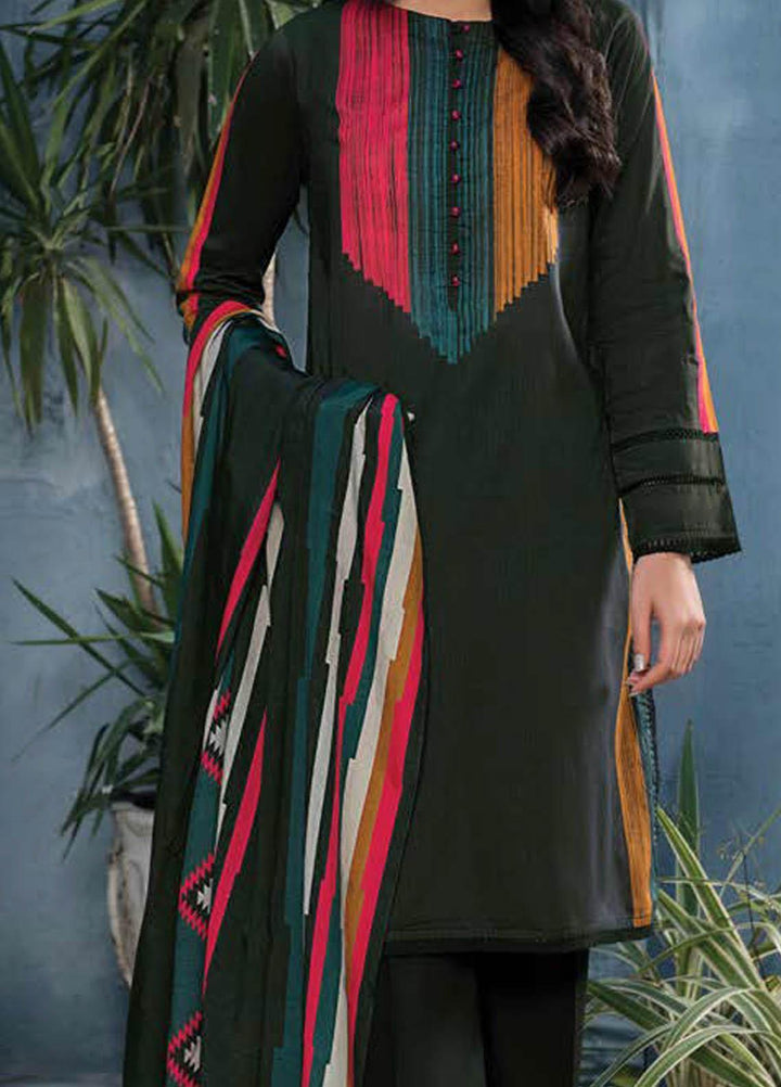 LimeLight Printed Lawn Suits Unstitched 2 Piece LL21S U-1504 BROWN - Summer Collection