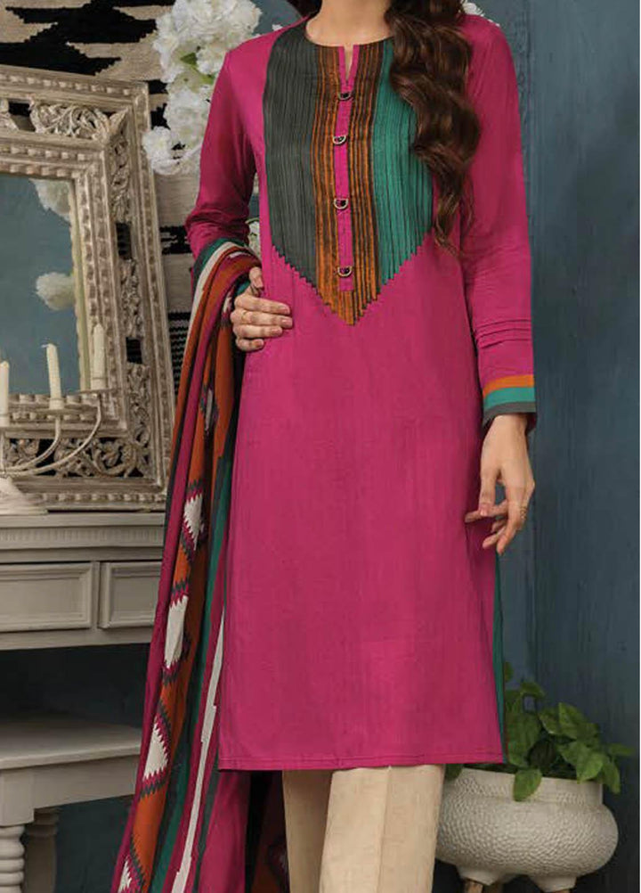 LimeLight Printed Lawn Suits Unstitched 2 Piece LL21S U-1504 PINK - Summer Collection