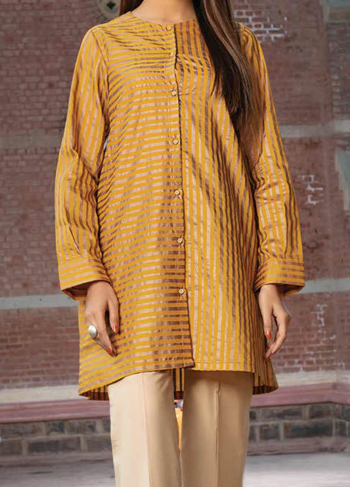 LimeLight Printed Lawn  Unstitched Kurties LL21S U-1517 YELLOW - Summer Collection