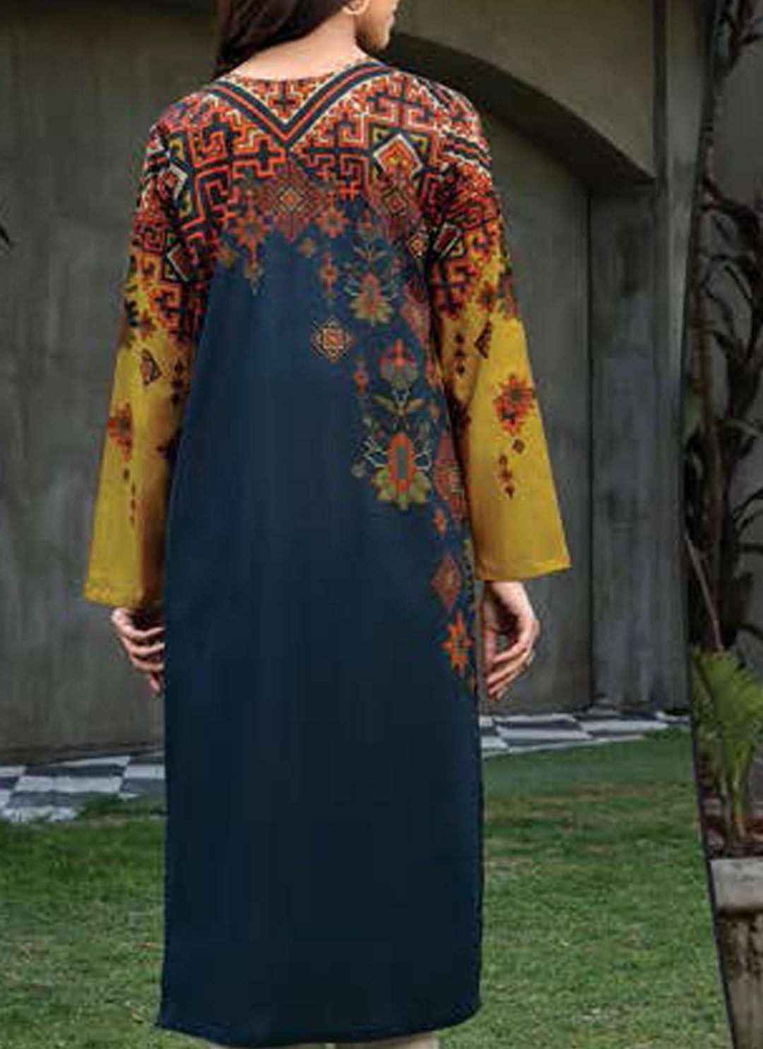 LimeLight Printed Lawn  Unstitched Kurties LL21US U1402 Coral - Summer Collection