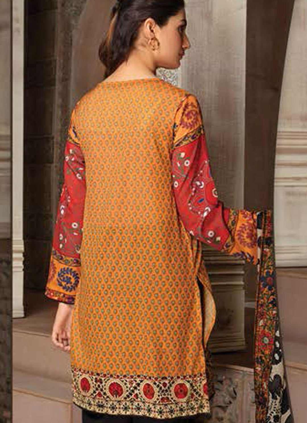 LimeLight Printed Lawn Suits Unstitched 2 Piece LL21US U1441 Yellow - Summer Collection