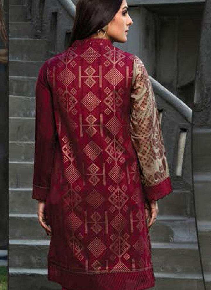 LimeLight Printed Lawn  Unstitched Kurties LL21US U1451 Pink - Summer Collection