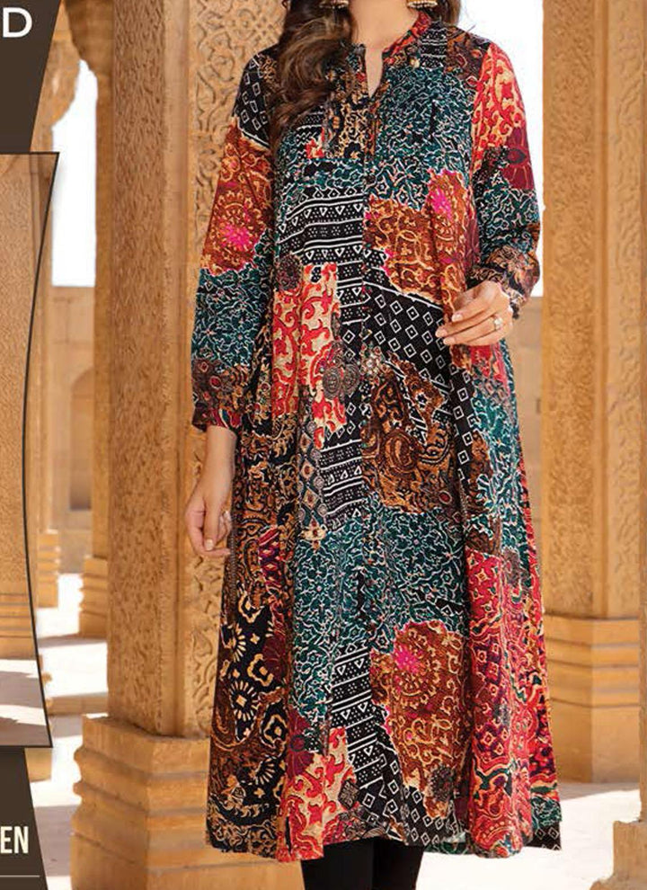 LimeLight Printed Lawn  Unstitched Kurties LL21US U1489 Green - Summer Collection