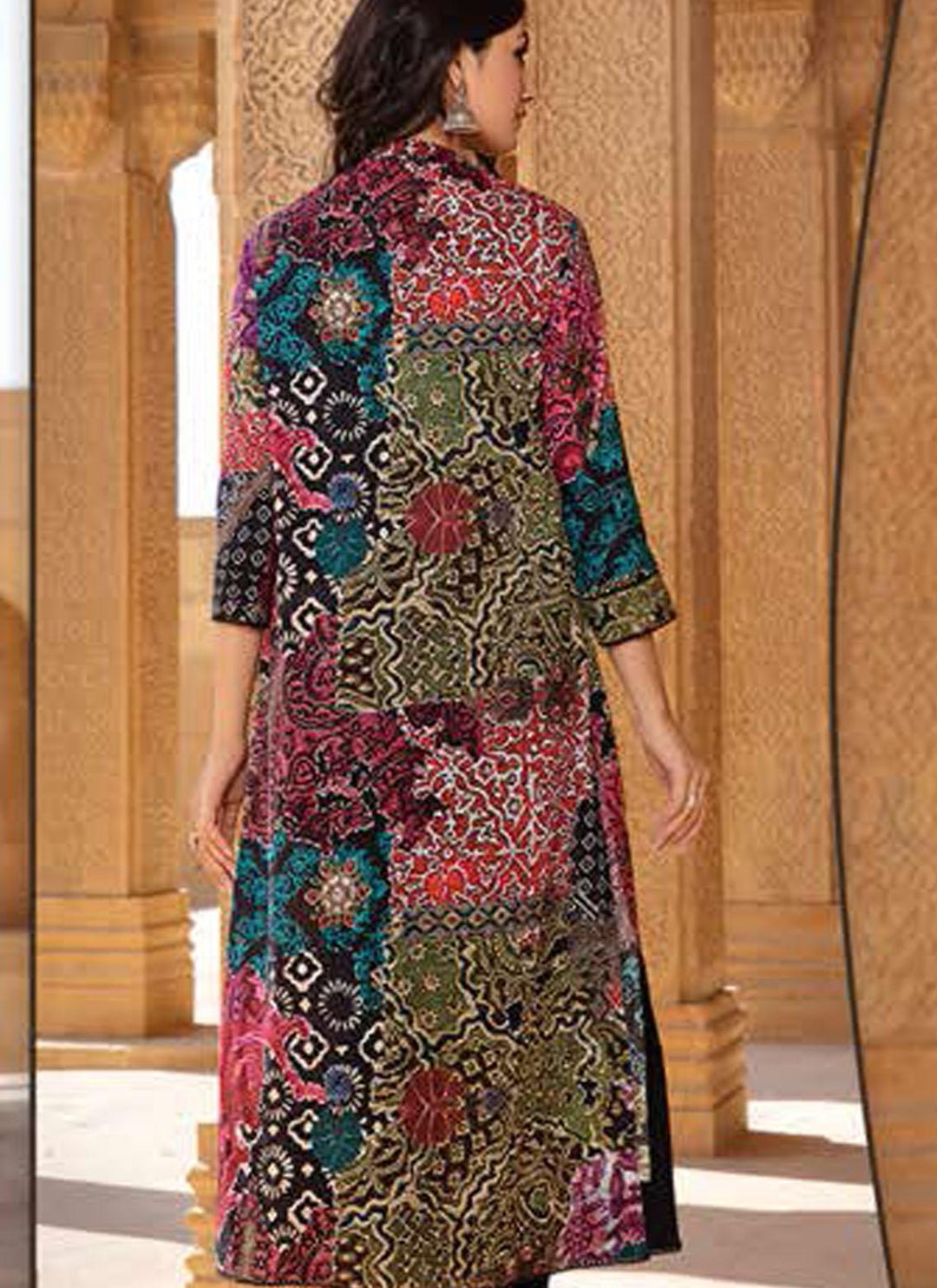 LimeLight Printed Lawn  Unstitched Kurties LL21US U1489 Pink - Summer Collection