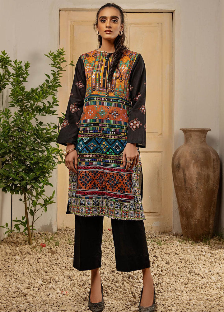 LimeLight Printed Lawn  Unstitched Kurties LL21SE U1567 Black - Summer Collection
