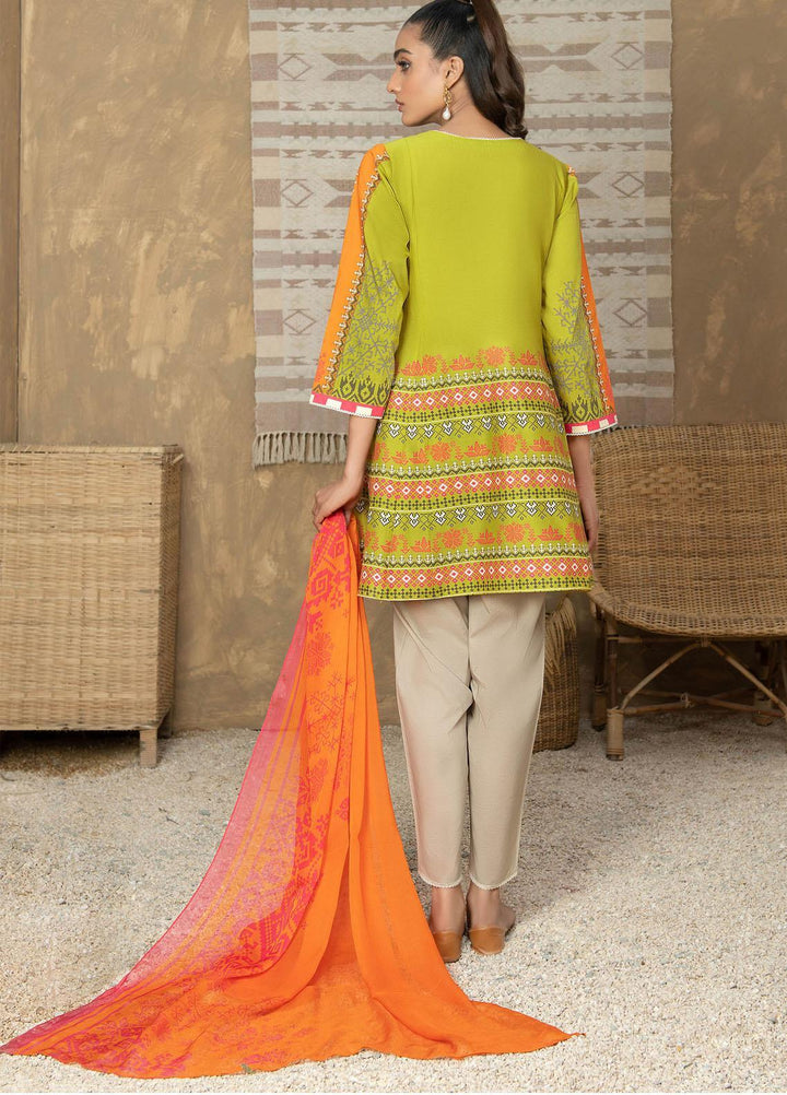 LimeLight Printed Lawn Suits Unstitched 2 Piece LL21SE U1583 Parrot Green - Summer Collection