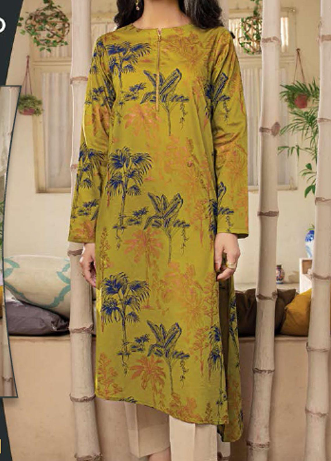 LimeLight Printed Lawn  Unstitched Kurties LL21SE U1597 Green - Summer Collection