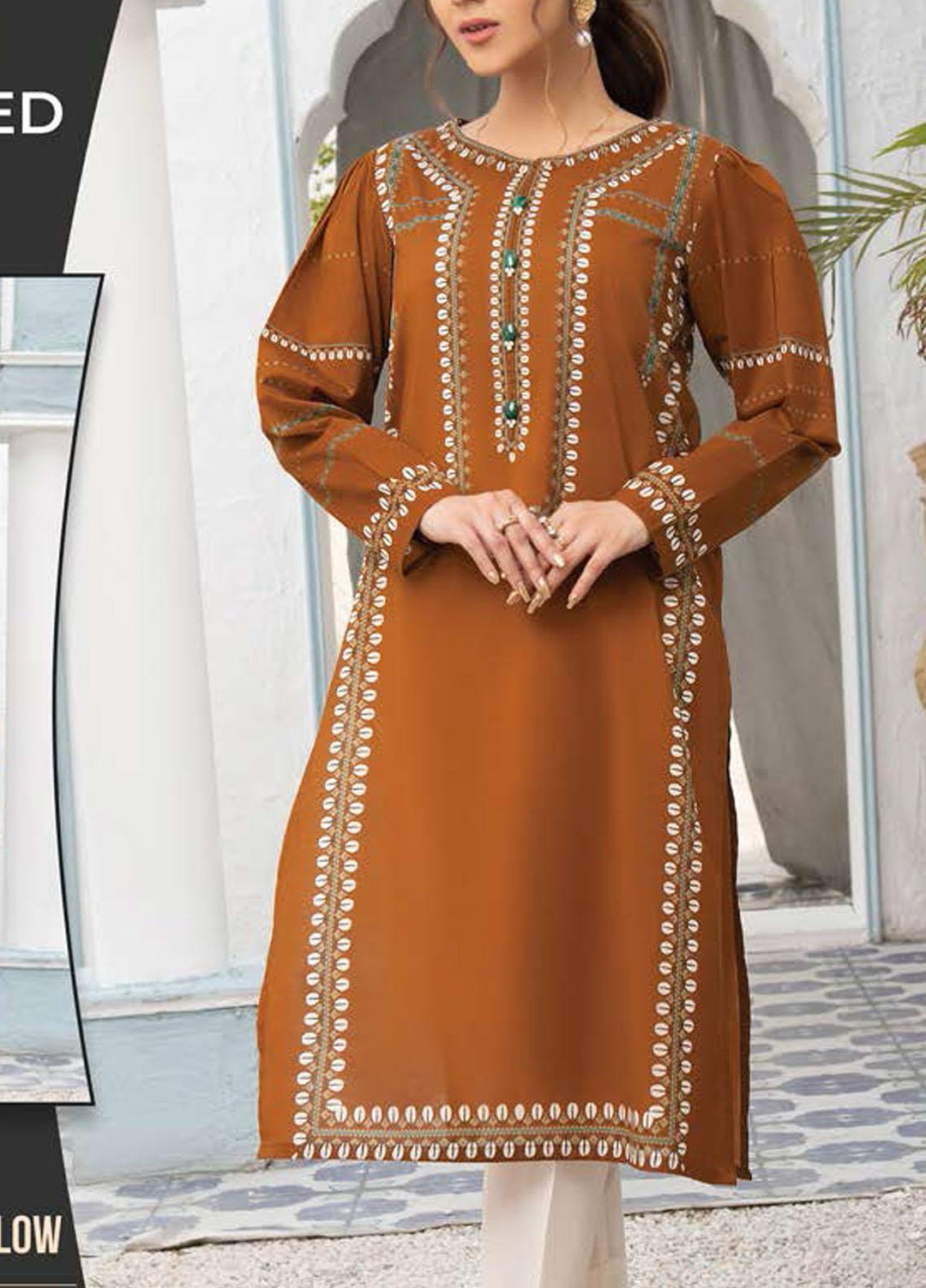 LimeLight Printed Lawn  Unstitched Kurties LL21SE U1892 Yellow - Summer Collection