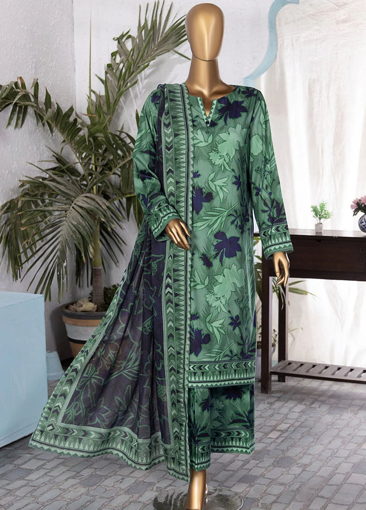 Linen Wintry by Hz Textiles Embroidered Linen Suits Unstitched 3 Piece LWP-1302 - Winter Collection