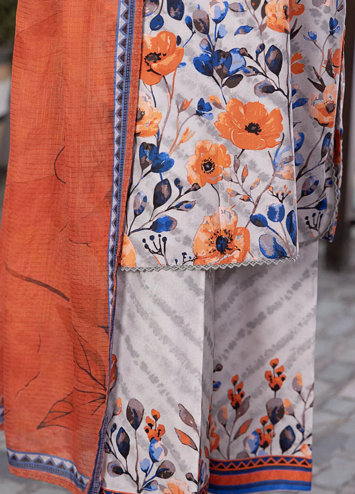 Linen Wintry by Hz Textiles Embroidered Linen Suits Unstitched 3 Piece LWP-1303 - Winter Collection