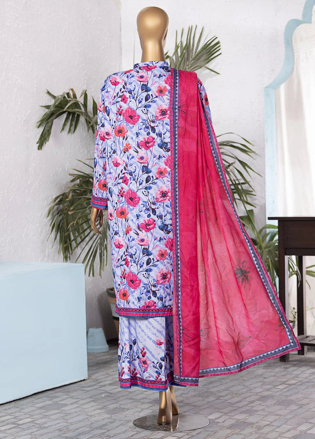 Linen Wintry by Hz Textiles Embroidered Linen Suits Unstitched 3 Piece LWP-1304 - Winter Collection