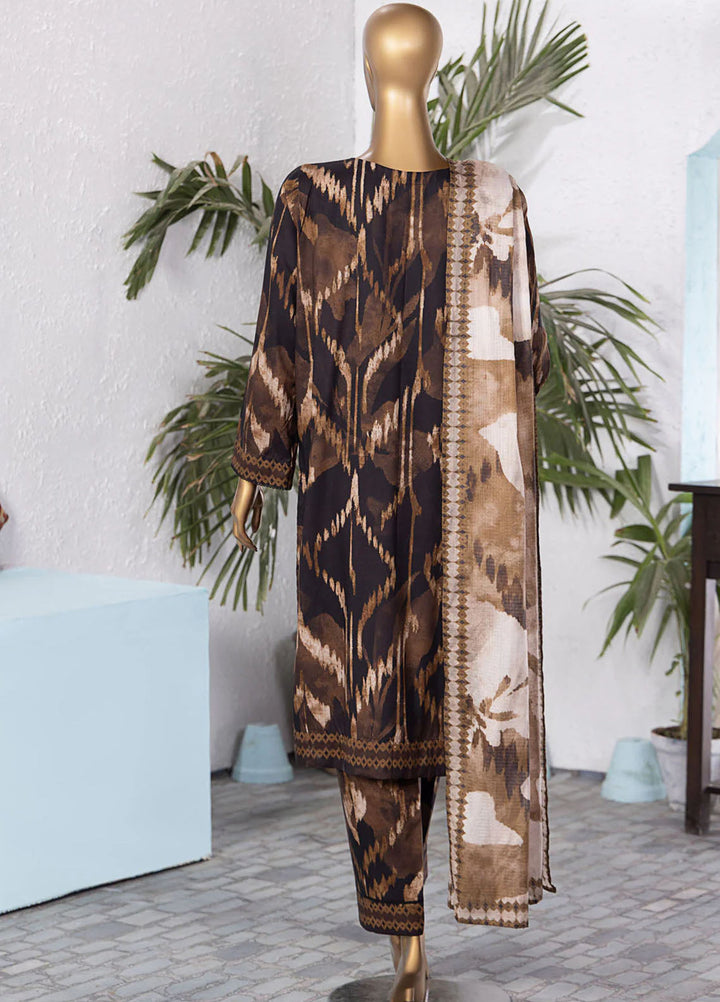 Linen Wintry by Hz Textiles Embroidered Linen Suits Unstitched 3 Piece LWP-1307 - Winter Collection