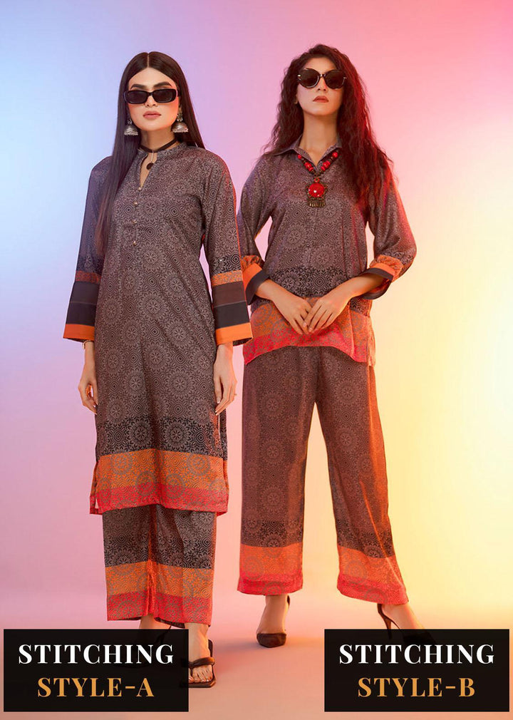 Look-a-Like By Noorma Kaamal Printed Silk Suits Unstitched 2 Piece NK22LL 01 - Casual Collection