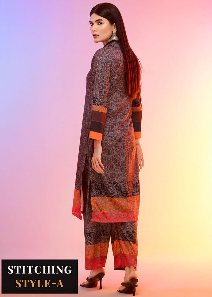 Look-a-Like By Noorma Kaamal Printed Silk Suits Unstitched 2 Piece NK22LL 01 - Casual Collection