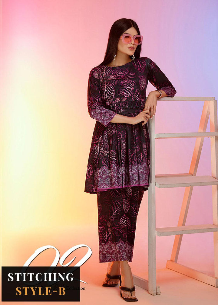Look-a-Like By Noorma Kaamal Printed Silk Suits Unstitched 2 Piece NK22LL 02 - Casual Collection