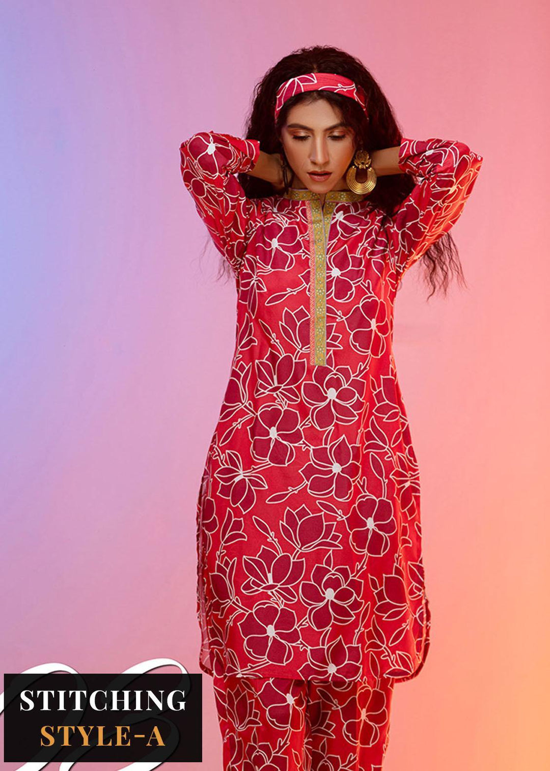 Look-a-Like By Noorma Kaamal Printed Silk Suits Unstitched 2 Piece NK22LL 03 - Casual Collection