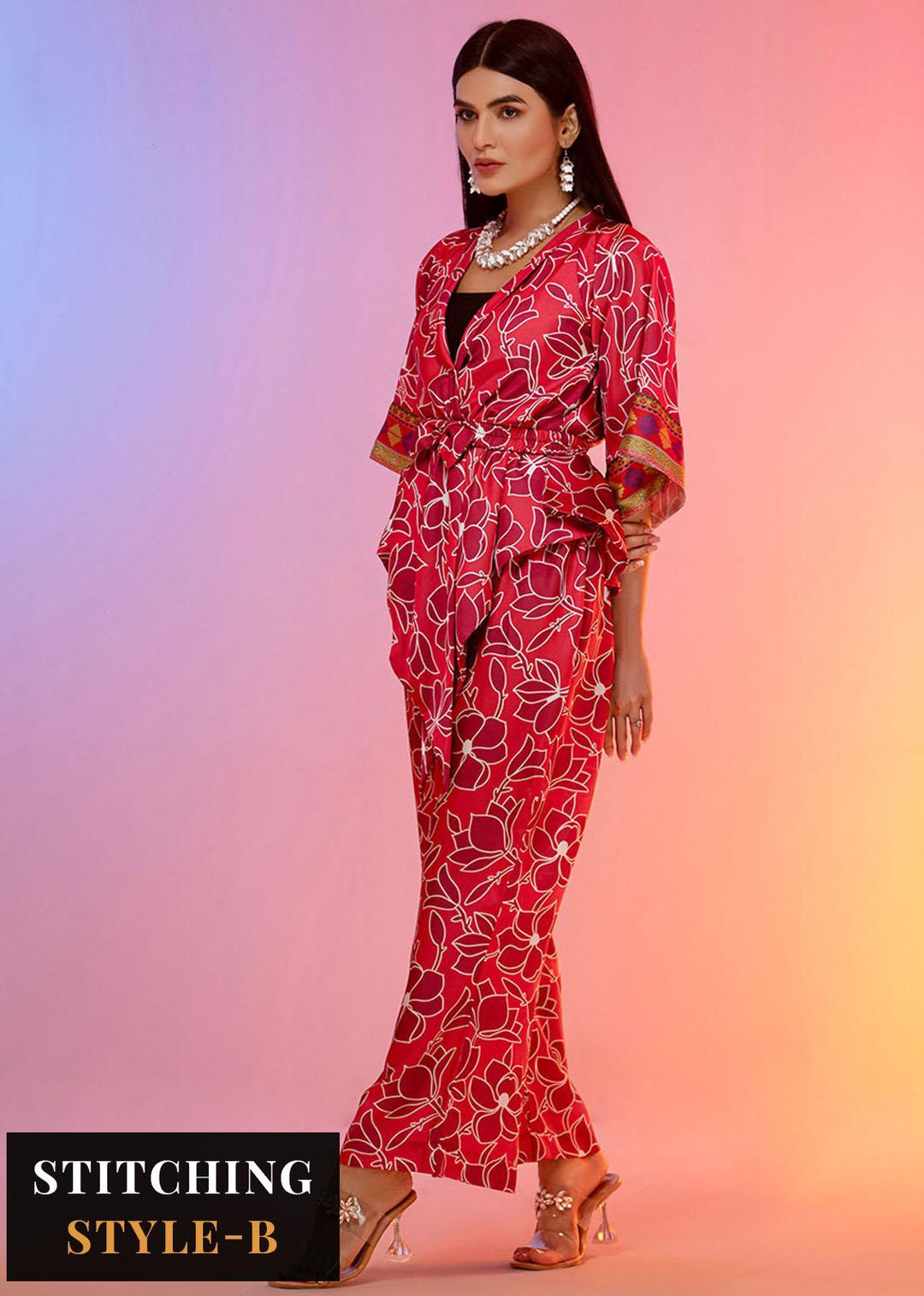 Look-a-Like By Noorma Kaamal Printed Silk Suits Unstitched 2 Piece NK22LL 03 - Casual Collection