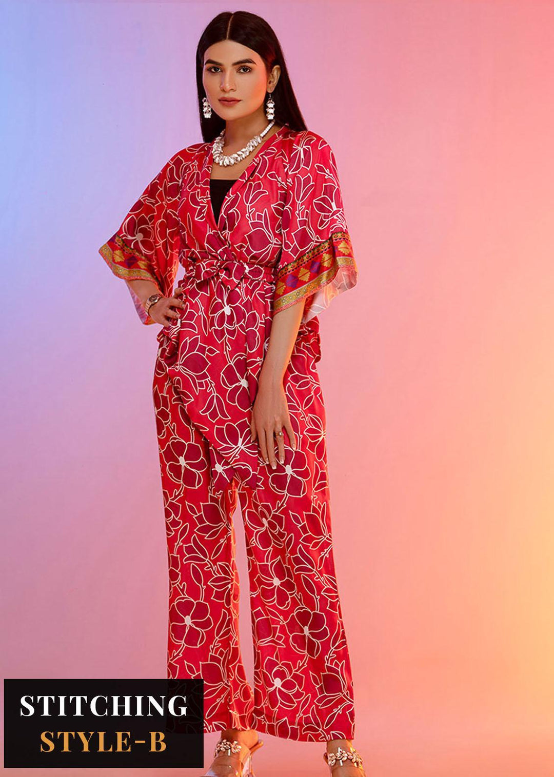 Look-a-Like By Noorma Kaamal Printed Silk Suits Unstitched 2 Piece NK22LL 03 - Casual Collection