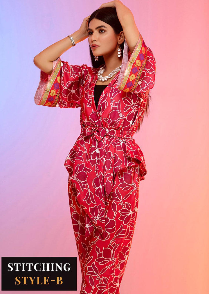 Look-a-Like By Noorma Kaamal Printed Silk Suits Unstitched 2 Piece NK22LL 03 - Casual Collection