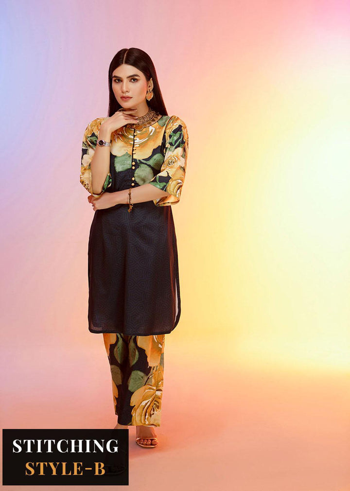 Look-a-Like By Noorma Kaamal Printed Silk Suits Unstitched 2 Piece NK22LL 04 - Casual Collection