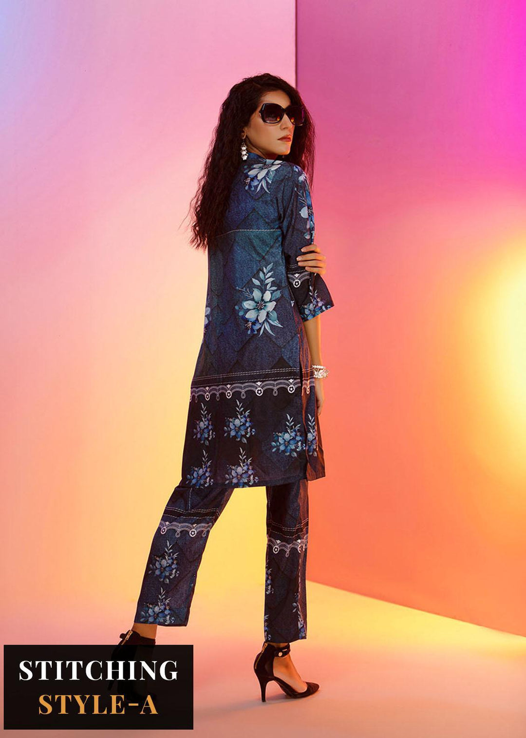 Look-a-Like By Noorma Kaamal Printed Silk Suits Unstitched 2 Piece NK22LL 05 - Casual Collection