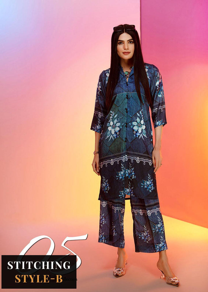 Look-a-Like By Noorma Kaamal Printed Silk Suits Unstitched 2 Piece NK22LL 05 - Casual Collection