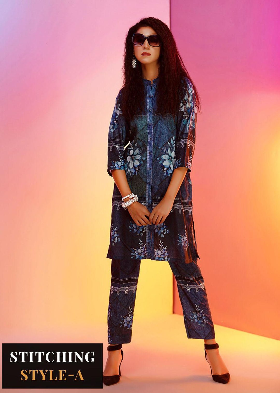 Look-a-Like By Noorma Kaamal Printed Silk Suits Unstitched 2 Piece NK22LL 05 - Casual Collection