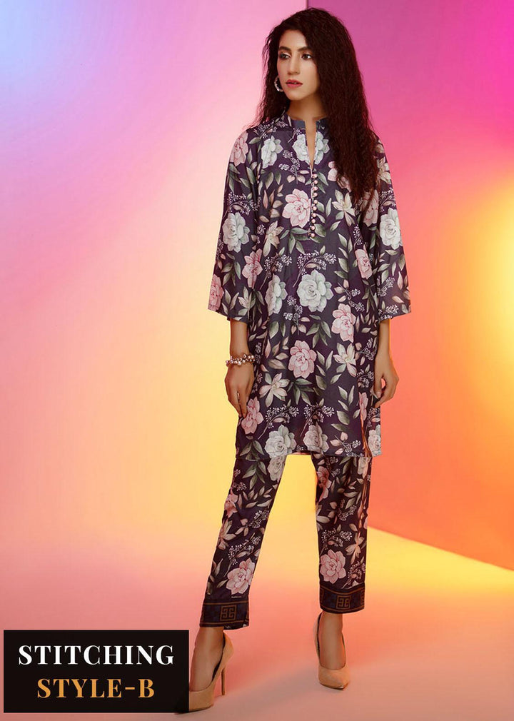 Look-a-Like By Noorma Kaamal Printed Silk Suits Unstitched 2 Piece NK22LL 06 - Casual Collection