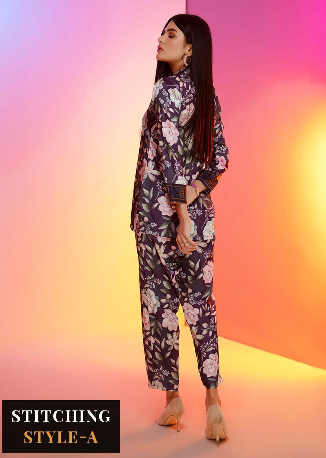 Look-a-Like By Noorma Kaamal Printed Silk Suits Unstitched 2 Piece NK22LL 06 - Casual Collection