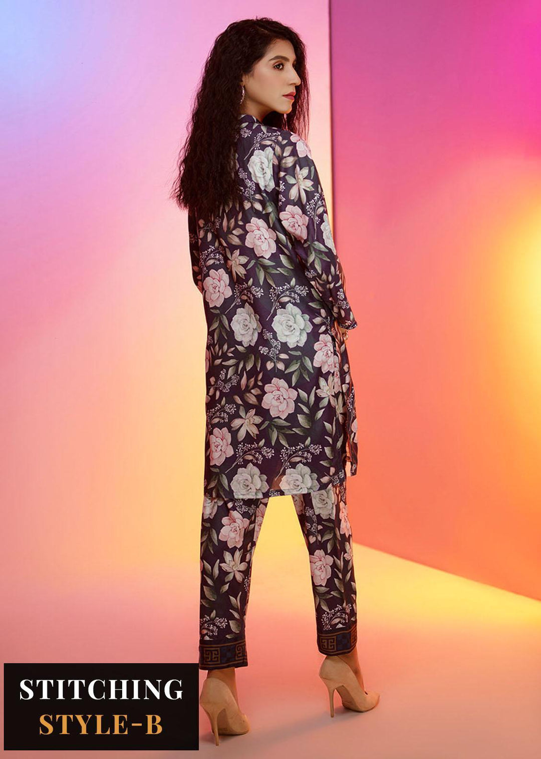 Look-a-Like By Noorma Kaamal Printed Silk Suits Unstitched 2 Piece NK22LL 06 - Casual Collection