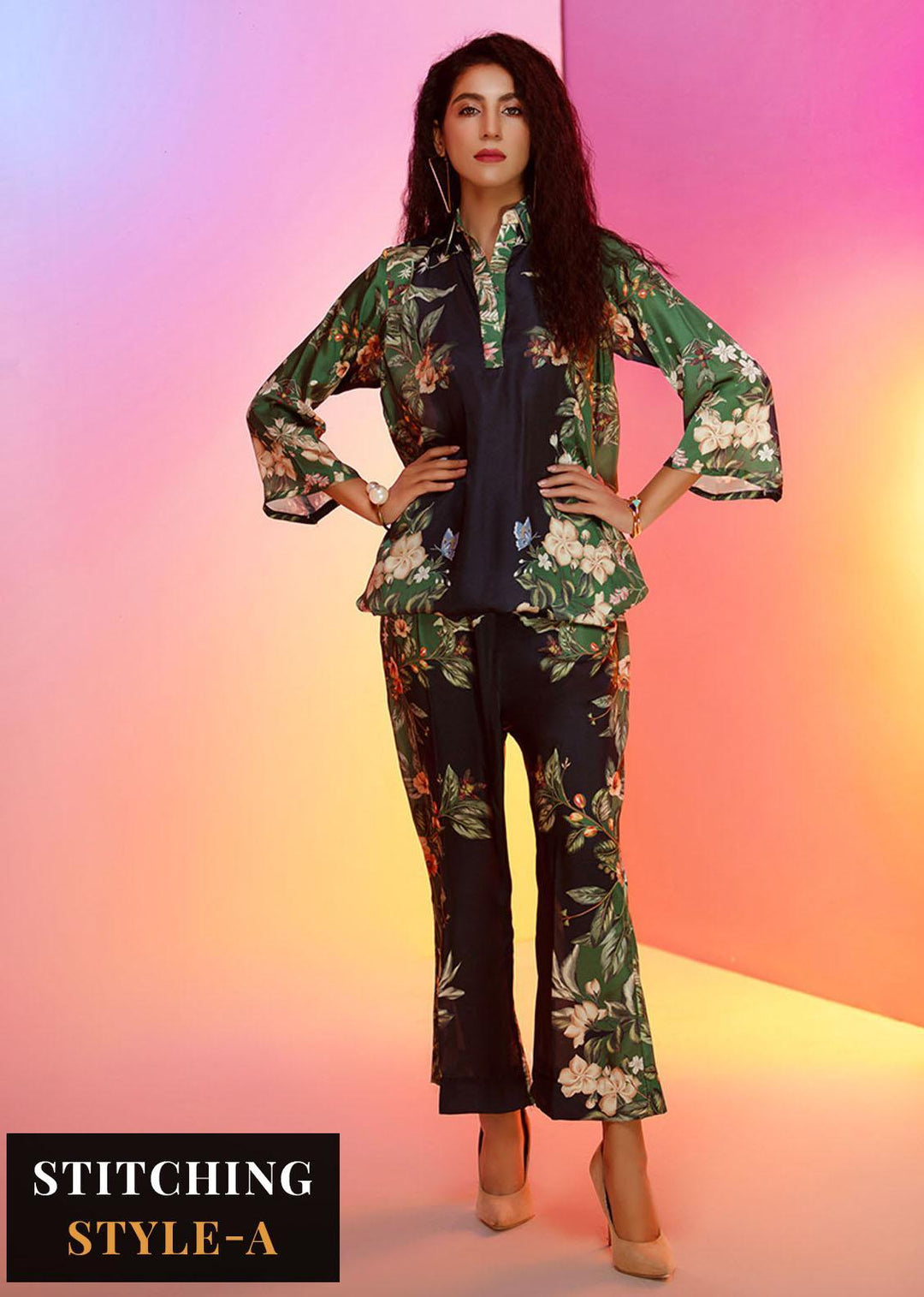 Look-a-Like By Noorma Kaamal Printed Silk Suits Unstitched 2 Piece NK22LL 07 - Casual Collection