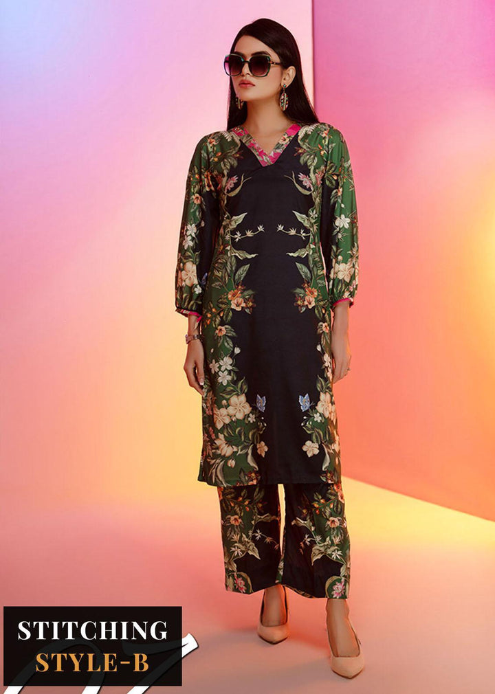 Look-a-Like By Noorma Kaamal Printed Silk Suits Unstitched 2 Piece NK22LL 07 - Casual Collection